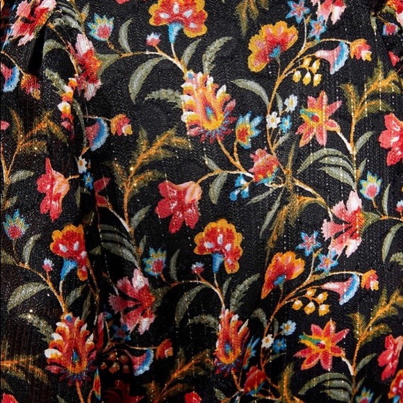 Loft Shimmer Ruffle Flare Dress - Picture 4 of 4